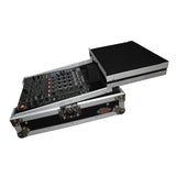 Mixer ATA Flight Hard Case for Large Format 12" Universal DJ Mixer with Laptop Shelf