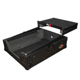 Flight Case for Pioneer DJM-S9 & DJM-S7 Mixer with Sliding Laptop Shelf | Black on Black