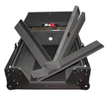 Mixer ATA Flight Hard Case for Large Format 12" Universal DJ Mixer with Laptop Shelf Black on Black