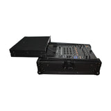 Mixer ATA Flight Hard Case for Large Format 12" Universal DJ Mixer with Laptop Shelf Black on Black