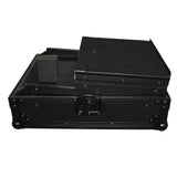 Mixer ATA Flight Hard Case for Large Format 12" Universal DJ Mixer with Laptop Shelf Black on Black