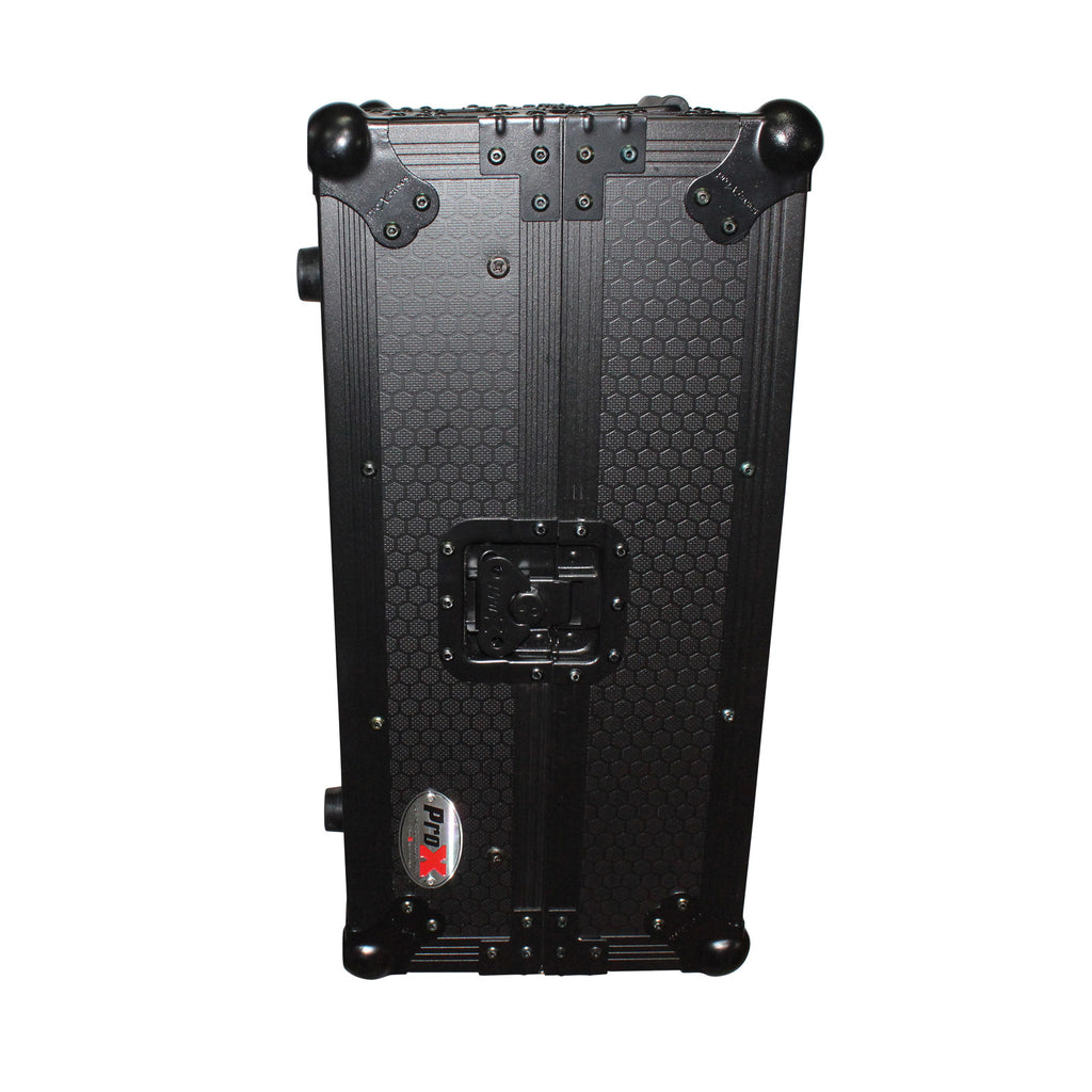 Flight Case for Pioneer DJM-S9 & DJM-S7 Mixer with Sliding Laptop Shelf | Black on Black