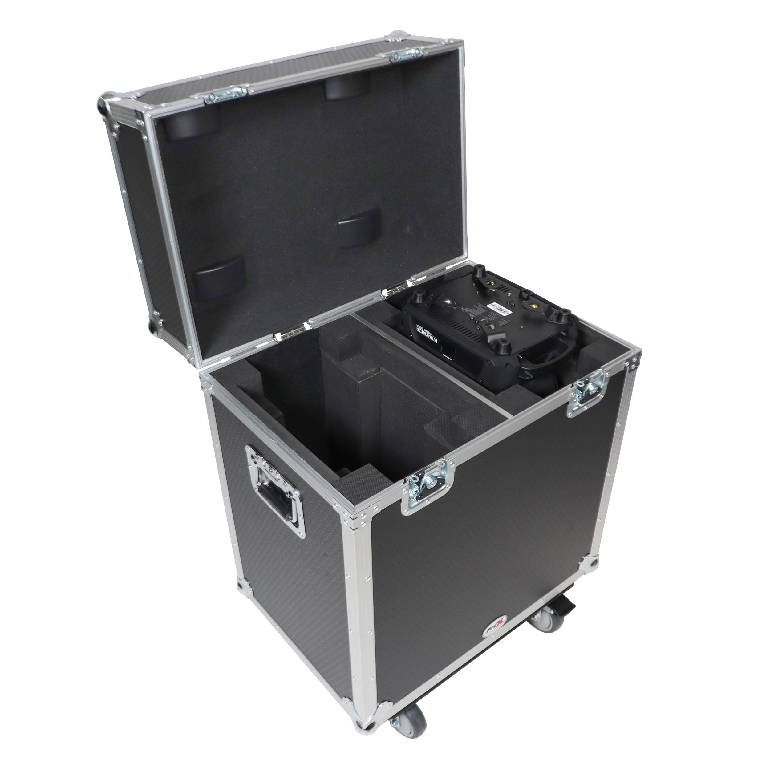Moving Head Lighting Road Case for ADJ Vizi Beam 12RX Fits 2 Units with 4" Casters