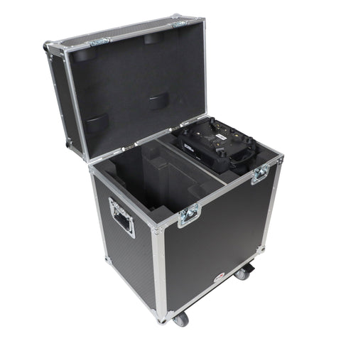 Moving Head Lighting Road Case for ADJ Vizi Beam 12RX Fits 2 Units with 4" Casters
