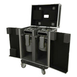 Moving Head Lighting Road Case for 2x Wash Moving Heads with 3 Doors