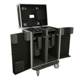 Moving Head Lighting Road Case for 2x Wash Moving Heads with 3 Doors