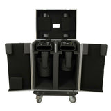 Moving Head Lighting Road Case for 2x Wash Moving Heads with 3 Doors