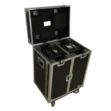 Moving Head Lighting Road Case for 2x Wash Moving Heads with 3 Doors