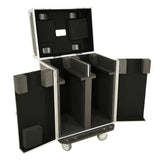 Moving Head Lighting Road Case for 2x Wash Moving Heads with 3 Doors