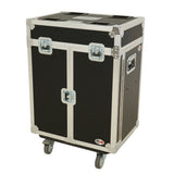 Moving Head Lighting Road Case for 2x Wash Moving Heads with 3 Doors