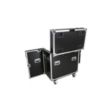 ATA Flight Style Road Case for 2 Large Moving Head Lighting Fixtures with 4x 4 inch Casters
