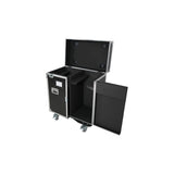 ATA Flight Style Road Case for 2 Large Moving Head Lighting Fixtures with 4x 4 inch Casters