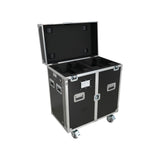 ATA Flight Style Road Case for 2 Large Moving Head Lighting Fixtures with 4x 4 inch Casters