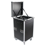 Microphone Stand Case Holds up to 25 Units W-Casters