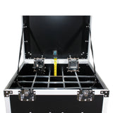 Microphone Stand Case Holds up to 25 Units W-Casters