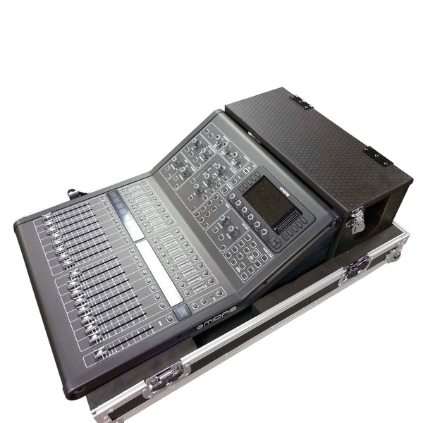 ATA Digital Audio Mixer Flight Case for Midas M32R Console with Doghouse Compartment and Caster Wheels