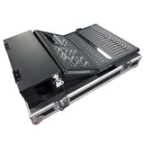ATA Digital Audio Mixer Flight Case for Midas M32R Console with Doghouse Compartment and Caster Wheels