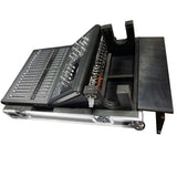 ATA Digital Audio Mixer Flight Case for Midas M32R Console with Doghouse Compartment and Caster Wheels