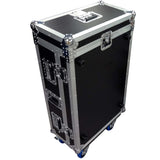 ATA Digital Audio Mixer Flight Case for Midas M32R Console with Doghouse Compartment and Caster Wheels