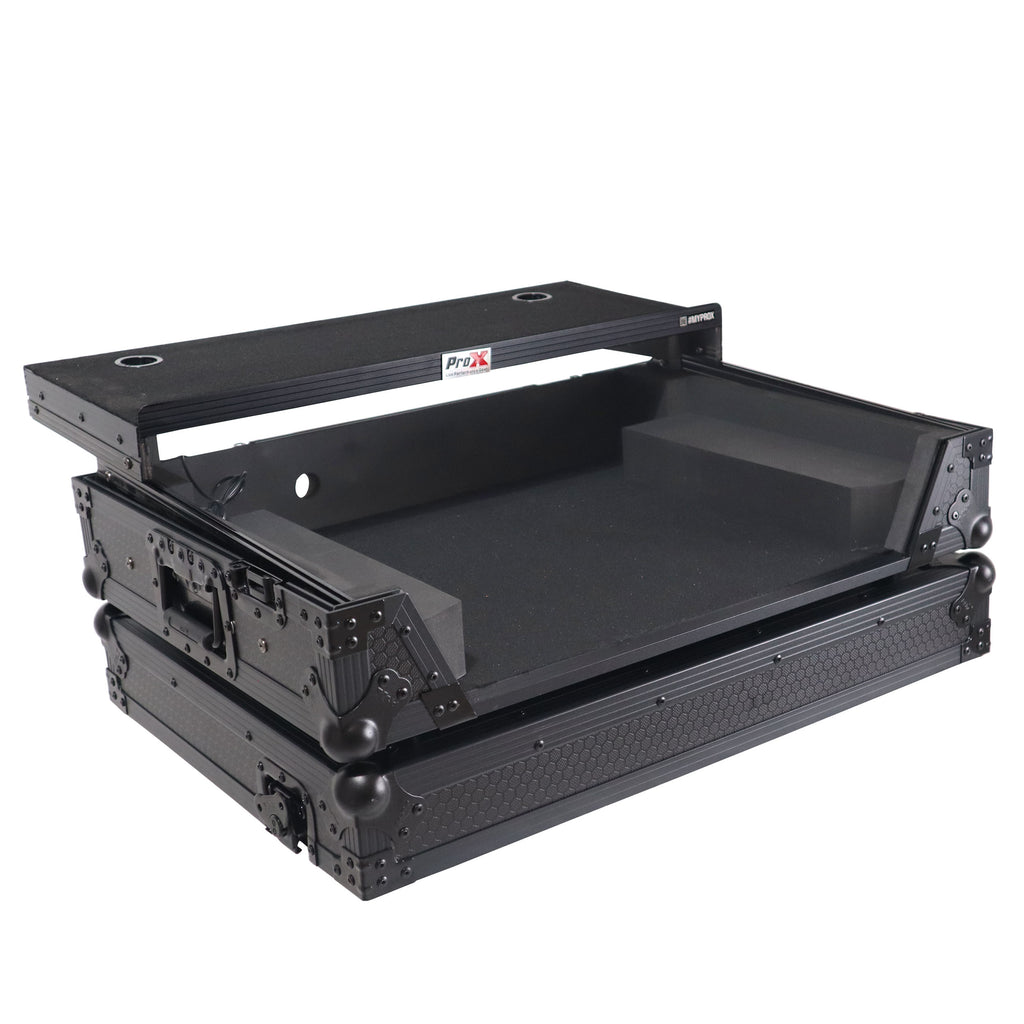 ATA Flight Style Road Case For Mixon 8 Pro with Laptop Shelf and LED Black Finish