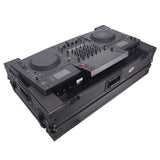 ATA Flight Style Road Case For Pioneer Opus Quad DJ Controller with 1U Rack Space and Wheels - Black Finish