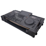 ATA Flight Style Road Case For Pioneer Opus Quad DJ Controller with 1U Rack Space and Wheels - Black Finish