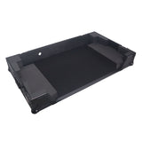 ATA Flight Style Road Case For Pioneer Opus Quad DJ Controller with 1U Rack Space and Wheels - Black Finish