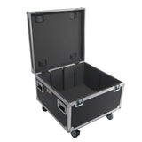 Par Can Universal Utility Case 4" Wheels Will Hold 4 of 12" x12" Large or 8 of 12" x 5.5" Slim LED Par Lights
