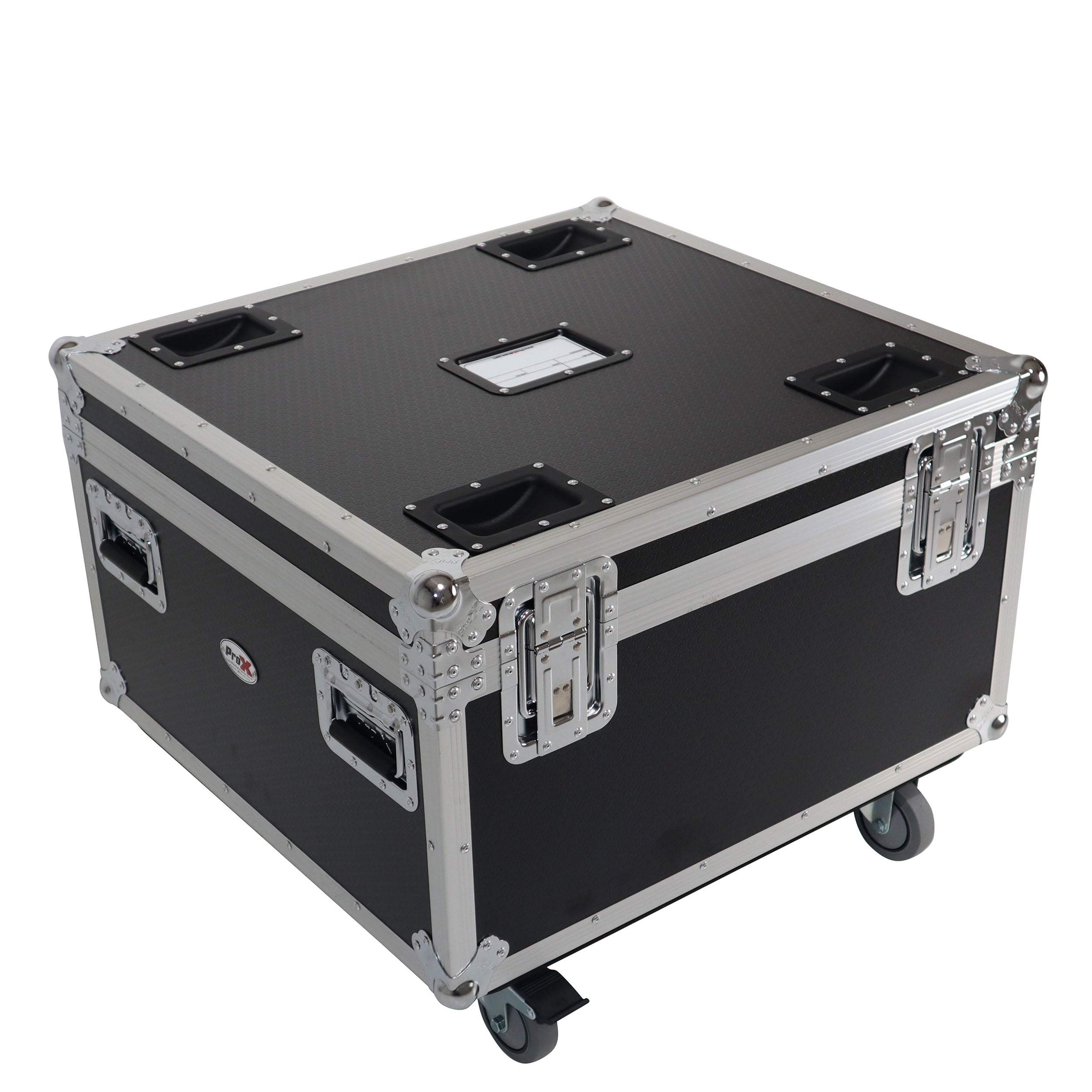 Par Can Universal Utility Case 4" Wheels Will Hold 4 of 12" x12" Large or 8 of 12" x 5.5" Slim LED Par Lights