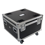 Par Can Universal Utility Case 4" Wheels Will Hold 4 of 12" x12" Large or 8 of 12" x 5.5" Slim LED Par Lights