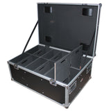 Par Can Universal Utility Case 4" Wheels Will Hold 6 of 12" x12" Large or 12 of 12" x 5.5" Slim LED Par Lights