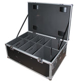 Par Can Universal Utility Case 4" Wheels Will Hold 6 of 12" x12" Large or 12 of 12" x 5.5" Slim LED Par Lights