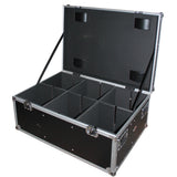Par Can Universal Utility Case 4" Wheels Will Hold 6 of 12" x12" Large or 12 of 12" x 5.5" Slim LED Par Lights