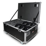 Par Can Universal Utility Case 4" Wheels Will Hold 6 of 12" x12" Large or 12 of 12" x 5.5" Slim LED Par Lights
