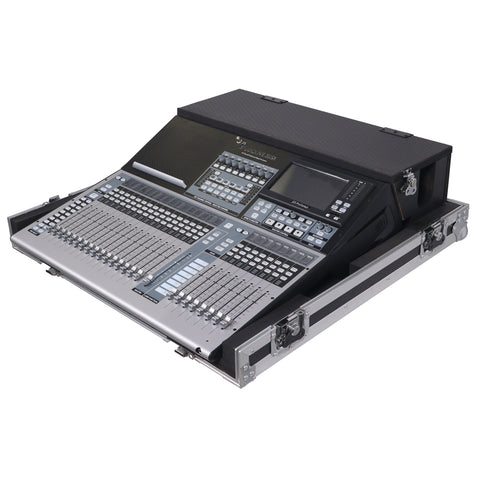ATA Digital Audio Mixer Flight Case for PreSonus StudioLive 32SX 24 24.4.2 AI Console with Doghouse and Caster wheels