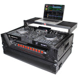ATA Flight Case For Denon PRIME 2 DJ Controller with Laptop Shelf 1U Rack Space - Black