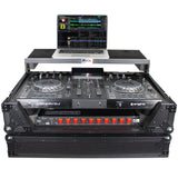ATA Flight Case For Denon PRIME 2 DJ Controller with Laptop Shelf 1U Rack Space - Black
