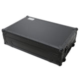 ATA Flight Case For Denon PRIME 4 MK2 DJ Controller with Laptop Shelf 1U Rack Space and Wheels - Black