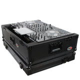 ATA Flight Case For Denon PRIME 4 DJ Controller with 2U Rack Space and Wheels - Black