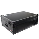 ATA Flight Case For Denon PRIME 4 DJ Controller with 2U Rack Space and Wheels - Black