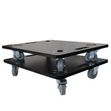 Set of 2 Caster Boards with 4" Industrial Grade Caster Wheels for Cases Truss Block Speakers Heavy Equipment