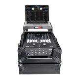 11" DJ Mixer Road Case W/Laptop Shelf for Rane Seventy-Two 72 and Rane Seventy (Black on Black)