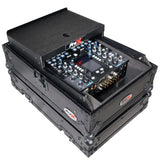 11" DJ Mixer Road Case W/Laptop Shelf for Rane Seventy-Two 72 and Rane Seventy (Black on Black)