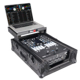 11" DJ Mixer Road Case W/Laptop Shelf for Rane Seventy-Two 72 and Rane Seventy (Black on Black)