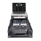 11" DJ Mixer Road Case W/Laptop Shelf for Rane Seventy-Two 72 and Rane Seventy (Black on Black)