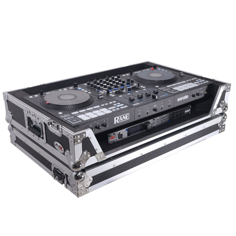 ATA Flight Style Road Case For RANE Four or RANE Performer DJ Controller with 1U Rack Space and Wheels