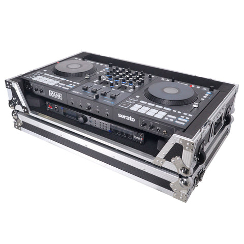 ATA Flight Style Road Case For RANE Four or RANE Performer DJ Controller with 1U Rack Space and Wheels