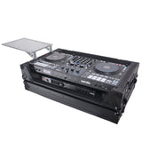 ATA Flight Style Road Case For RANE Four or RANE Performer DJ Controller with 1U Rack Space and Wheels - Black Finish