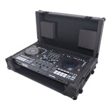 ATA Flight Style Road Case For RANE Four or RANE Performer DJ Controller with 1U Rack Space and Wheels - Black Finish