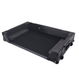 ATA Flight Style Road Case For RANE Four or RANE Performer DJ Controller with 1U Rack Space and Wheels - Black Finish